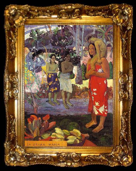 framed  Paul Gauguin Hail Mary, ta009-2